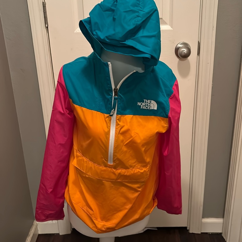 North Face children’s light hooded rain jacket
